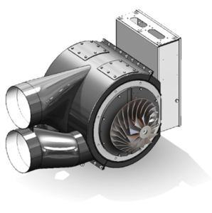 turbo semi-integrated motor