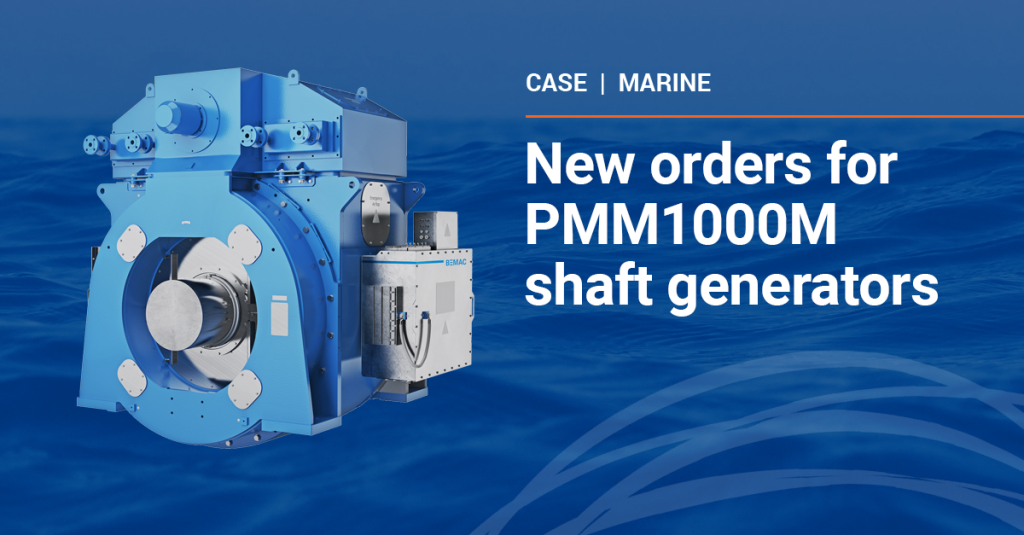 New order for two PMM1000M shaft generators